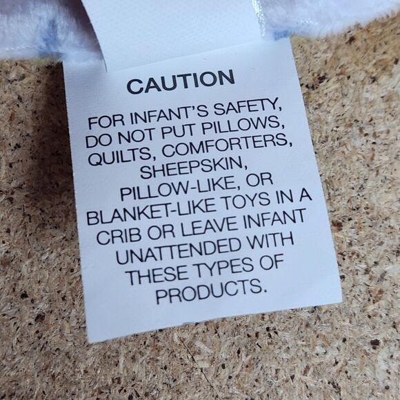 Modern Baby Giraffe Security Blanket Lovey Teether Toy White yellow gray Rattle - Picture 14 of 14